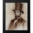 thumbnail image 2 of Campbell, Robert 12x14 Black Modern Framed Museum Art Print Titled - Honest Abe, 2 of 5