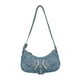 thumbnail image 5 of Bolso de hombro para mujer, bolso para axilas, bolso elegante a la moda, bolso de mano de PU, bolso de viaje para verano, cumpleaños, viajes, calle al azul Yinane Bolso de hombro, 5 of 8