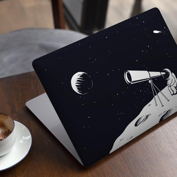 DesignSkinz Cute Cartoon Astronaut in Space V3 Full-Body Skin Decal Wrap Cover for MacBook 12" Retina (A1534)