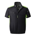thumbnail image 2 of Cooling Vest with 2 Fans Men Women Breathable Short Sleeve Air Conditioned Jacket Stay Cool in Hot Weather Big and Tall Size M-4XL Black, 2 of 4