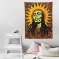 thumbnail image 4 of JEUXUS Bob Marley Wall Hanging Tapestry Trippy Weed Poster Bedroom Room Decor Stoner Tapestries Rasta Stoners Aesthetic Tapastry Hippie Sublime Decorations Posters For Jamaican Party, 4 of 7