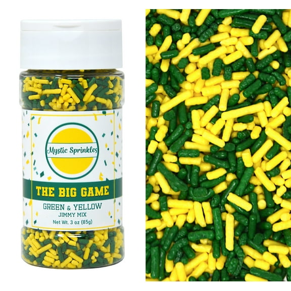 Mystic Sprinkles The Big Game: Green & Yellow Jimmy Mix 3 Ounce Bottle