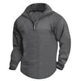 thumbnail image 1 of pstuiky hombres de manga larga, Camisa de manga larga con cuello alto y cremallera para hombre Tops de hombre l, 1 of 5