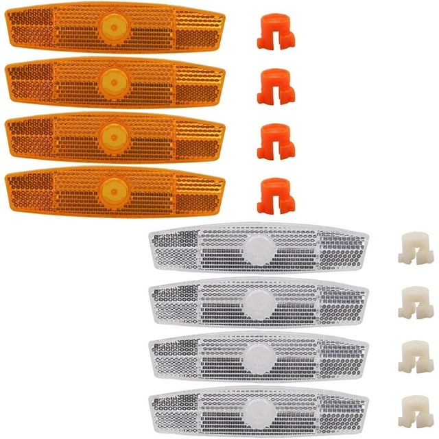 8Pcs Bike Wheel Spoke Reflectors - Waterproof Cycling Safety Lights for Mountain & Road Bicycles - High Visibility Night Riding Accessories