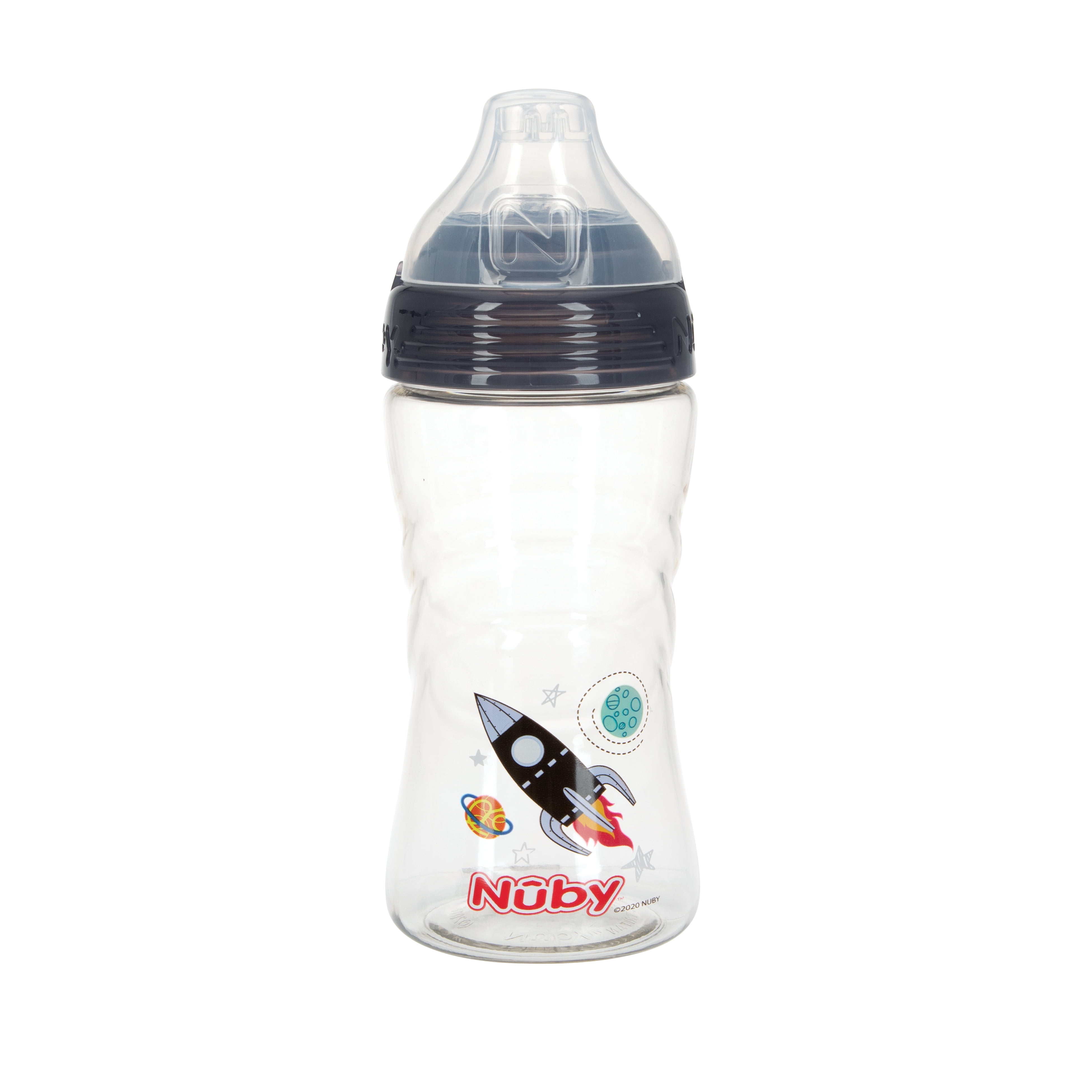 Nuby Thirsty Kids Sport 12oz Rocket Sippy Cup with Silicone Spout