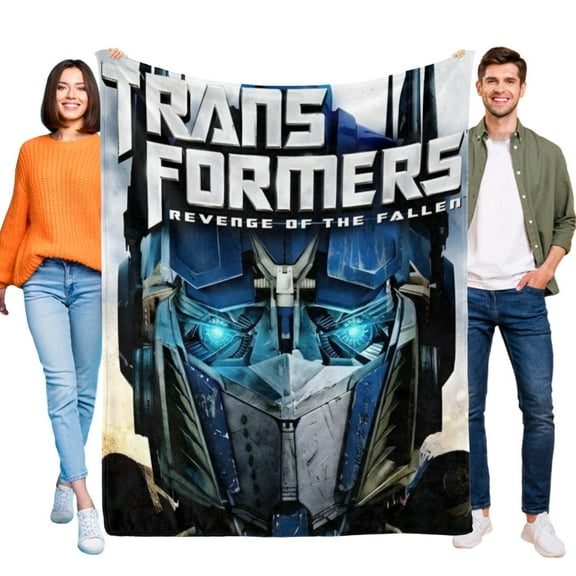 Transformers Revenge of the Fallen Blanket for Kids, Soft Warm Flannel Throw Blanket for Boys Girls, 30x40 Inch Small Blanket for Sofa Couch Gifts Home Decor