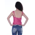 thumbnail image 6 of Moomaya Womens Sequin Sleeveless Party Crop Top Glitter V Neck Sparkle Club Tops, 6 of 8