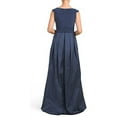 thumbnail image 3 of Adrianna Papell Taffeta Fit & Flare Dress - Navy (6), 3 of 3