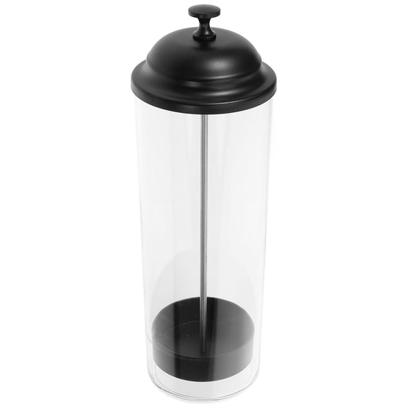 ibasenice Transparent Plastic Straw Holder for Counter with Lid Storage Container for Smoothie Straws and More