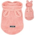 thumbnail image 1 of Pijamas cálidos de invierno para perros pequeños, abrigos para cachorros, mono PJS para mascotas con diseño de conejo, ropa con capucha de forro polar suave, 1 of 7