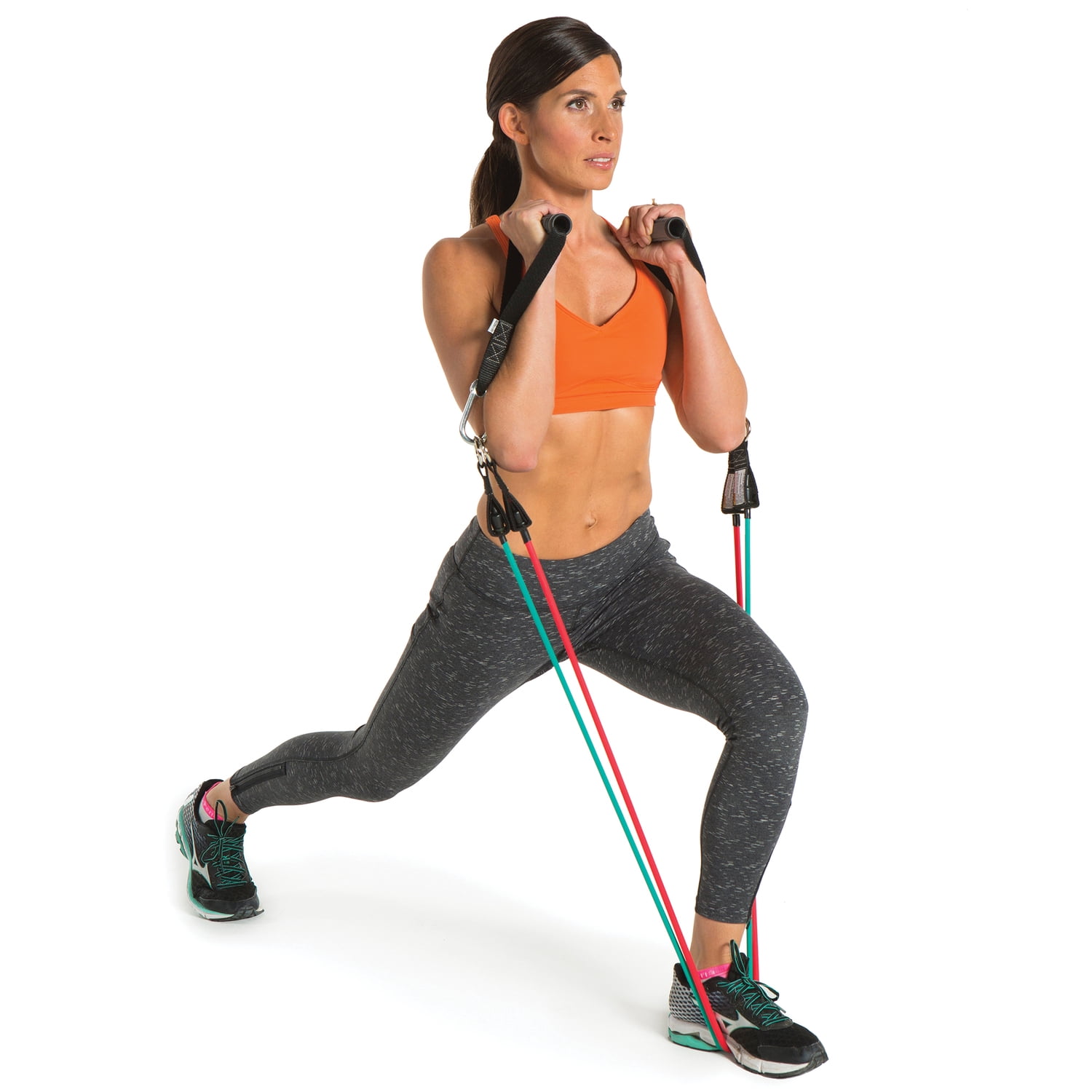 GoFit Power Tube Resistance Band, 60 lb Deep Red Latex Rubber, 54 Inch for Strength Training