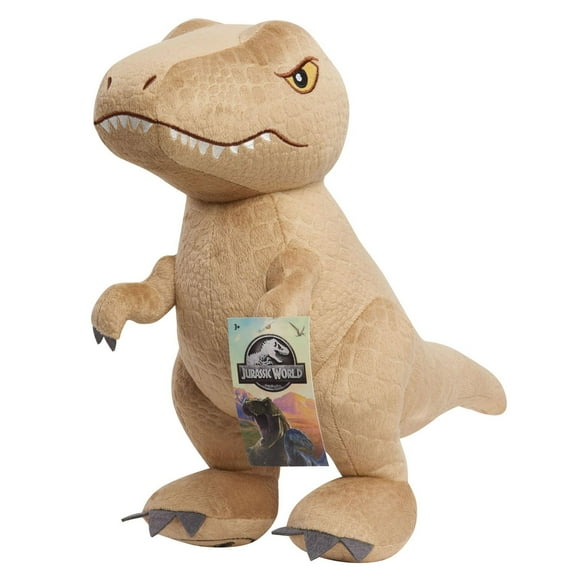 Jurassic World Large 12.5 inch T-Rex Plush Stuffed Animal, Dinosaur, Jurassic World Large T-Rex Plush