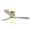 84#Gold,Metal & Wood, variant on Ceiling Fans 52 Inch Flush Mount Ceiling Fan with LED Light and Remote Control Solid Wood Blades,Table Fans