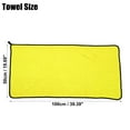thumbnail image 3 of Unique Bargains 19.69"x39.39" Microfibre Car Drying Towel Extra Large Car Cleaning Detailing Absorbent  Car Drying Cloth Gray Yellow, 3 of 7