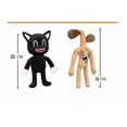 thumbnail image 4 of Muñeca de peluche HUOGUO con cabeza de sirena, gato negro, 38 cm, para niños, 4 of 4