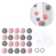 thumbnail image 1 of Bolas de pompones surtidos de 2M para manualidades creativas de bricolaje decoraciones colgantes (rosa gris), 1 of 7