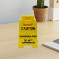 thumbnail image 3 of Visland Caution Overstimulated Desk Sign 3D Printed Warning Sign Funny Office Desk Signage Accessories, 3 of 7