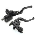 thumbnail image 1 of 1 Pair Metal Motorcycle Hydraulic Brake Master Cylinder Clutch Reservoir Levers, 1 of 5