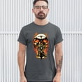 thumbnail image 3 of Tee Hunt Skeleton Rider T-shirt Route 66 Chopper Biker From Hell Outlaw Men's Tee, Charcoal, Large, 3 of 5