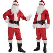5 Ensembles Costume De Père Noël De Noël Déguisement Adulte Costume Cosplay Tenue De Fête