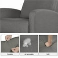 thumbnail image 6 of Alden Design Modern Adjustable Fabric Recliner with Footrest, Set of 2, Gray, 6 of 10