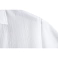thumbnail image 6 of Men's Shirts Short Sleeve Casual Shirts Button Down Shirt Beach Summer Wedding Shirt White XL, 6 of 8