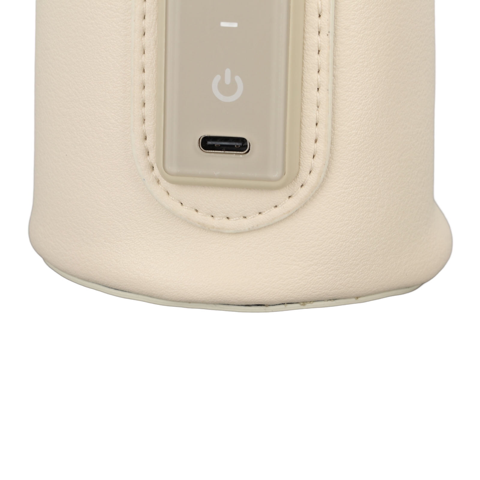YAHHU Portable PU Leather Baby Bottle Warmer Sleeve with LCD Digital Display and USB Cable