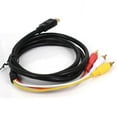 thumbnail image 3 of HDMI to 3 RCA AV Component Cable, 1080p Audio Video Transmitter for HDTV DVD Player, Black, 3 of 5