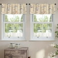 thumbnail image 2 of LALILO Kitchen Curtain Valance Baby Animals Nursery With Rod Pocket Window Curtain 52"x 18" Set of 2, 2 of 5