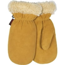 Kinco Men's Large Golden Full Suede Deerskin Winter Work Mitt 1929PL-L