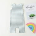 thumbnail image 3 of Toddler Kid Jumpsuit Pants Clothes Infant Baby Boys Girls Sleeveless Stripe Print Romper Jumpsuit Summer Jumpsuit For Girls Boys, 3 of 8