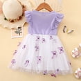 thumbnail image 4 of Mikrdoo 4 Years Baby Girls Dress Butterfly Print 5 Years Toddler Girls Gauze Sleeveless Splice Ruffle Dress One Piece Summer Dress For Birthday Gift, 4 of 7
