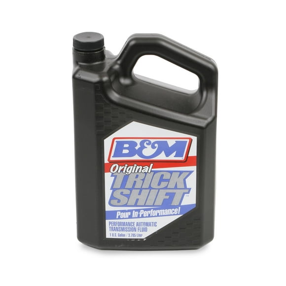 B&M Auto Trans Fluide 80260 pour une Utilisation avec des Transmissions Automatiques à Commande Non Électronique; 1 Gallon de Bouteille; Simple