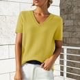 thumbnail image 3 of Sweater Short Sleeve Women Knit Tops for Women Half Sleeve Sweater for Women Work Tops for Women Knit Short Sleeve Top Ladies Short Sleeve Sweaters Workwear Tops Business Casual Tops, 3 of 9