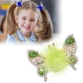 thumbnail image 1 of Horquilla de mariposa voladora 2024, nuevas pinzas para el pelo coloridas y brillantes para niñas pequeñas, lazos para el pelo de mariposa con bolas de peluche para niñas, accesorios para el pelo de m, 1 of 7