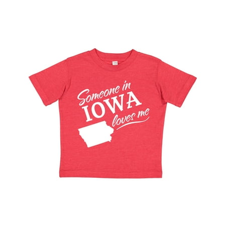 

Inktastic Someone in Iowa Loves Me Gift Toddler Boy or Toddler Girl T-Shirt