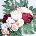 thumbnail image 4 of Wedding Decoration Arch Simulation Rose Peony Welcome Card Decoration-930 Rose Wedding Ornaments One Large One Small Combination Package (Large: Overall Length: 60cm Width: 16cm Height 10cm, Small: Overall Length: 40cm Width: 20cm Height: 10cm), 4 of 9