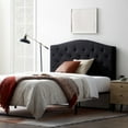 thumbnail image 5 of Rest Haven Hillboro Curved Edge Upholstered Headboard, Twin, Black, 5 of 8