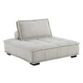 thumbnail image 2 of Modway Saunter Tufted Fabric Armless Chair in Beige, 2 of 9