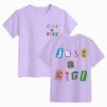 thumbnail image 3 of Sgkm Girls Graphic Tops Short Sleeved Print Cute Comfortable Top Plus Size Summer Clothes Light Purple 11-12 Years, 3 of 6