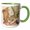 Green/White, variant on 3drose, Retro Map of Denmark, Sweden, North and Baltic Seas. Cool Gift, 11oz Magic Transforming Mug