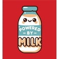 thumbnail image 4 of "Powered By Milk" Youth Red Crew Neck Short Sleeve Tee-Large, 4 of 4