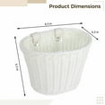 thumbnail image 2 of Kids Bike Basket, Bicycle Front Handlebar Handwoven Wicker Basket Bicycles Basket for Boys Girls Bike Decoration Accessories, 2 of 6