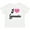 AA-White, variant on Inktastic I Love Gymnastics Girls Baby T-Shirt