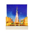 thumbnail image 1 of RWJDXD Novelty Creation Figurines 3D Note Calendar Decoration Crafts Building Model Gift Paper Carving Memo Pad Miniatures Room Decor, 1 of 1