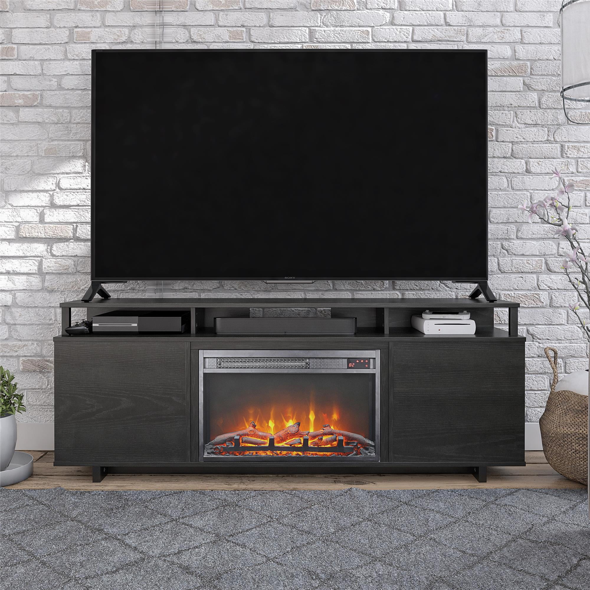 Ameriwood Home Carson Fireplace TV Stand for TVs up to 65