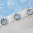 thumbnail image 4 of Homewish Winter Snowflake Blackout Curtains Set of 2 (52x84 Each) for Teens,Merry Christmas Window Curtains,Blue Purple Gradient Curtains and Drapes,Microfiber Bedroom Decor, 4 of 6