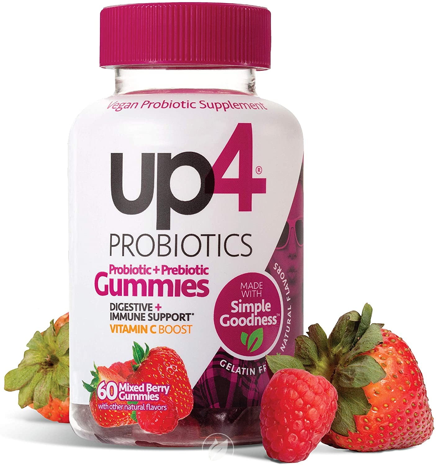 up4 Probiotic Gummies for Adults Digestive and Immune Support