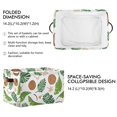thumbnail image 2 of Ryvnso Coconut Tropical Leaves Storage Basket Large Bin Foldable Boxes Toys Organizer 14.2x10.2x8.3in 1 PC, 2 of 8
