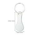 thumbnail image 2 of OUNONA 9-Piece Metal Shopping Cart Tokens with Keychain for Easy and Fast Supermarket Checkout Access, 2 of 8